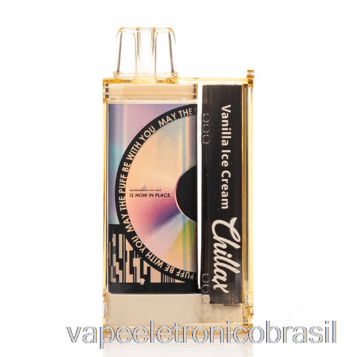 Vape Recarregável Chillax 15000 Sorvete De Baunilha Descartável